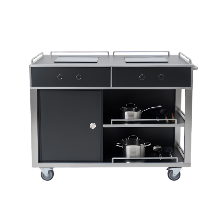 TopStyle Manhattan Warming and Cooking Service Trolley