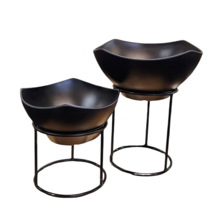 TopStyle Round Tall Riser Black