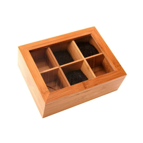 TopStyle Tea Chest Compartment with Window Lid