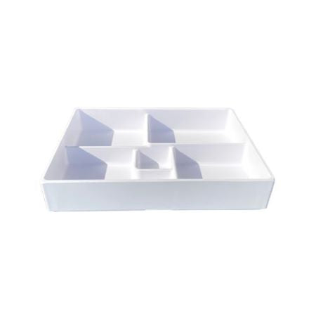Melamine Re-usable Lunch Box White