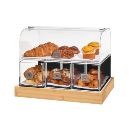 Acrylic Bakery Display Case - Dome Drawer