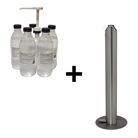 Hand Sanitiser Dispenser Pedal Activated Stainless Steel