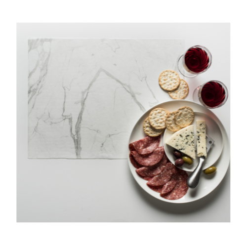 White Marble Design Greaseproof Paper