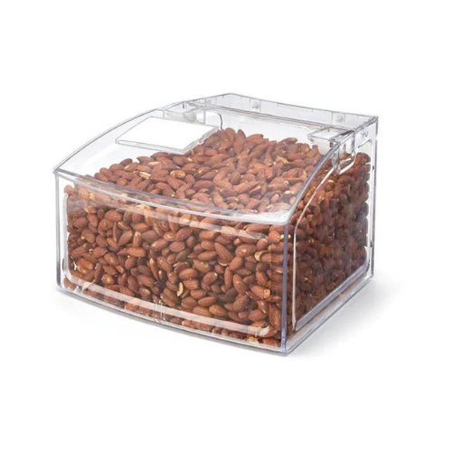 Clear Wide Scoop Bin
