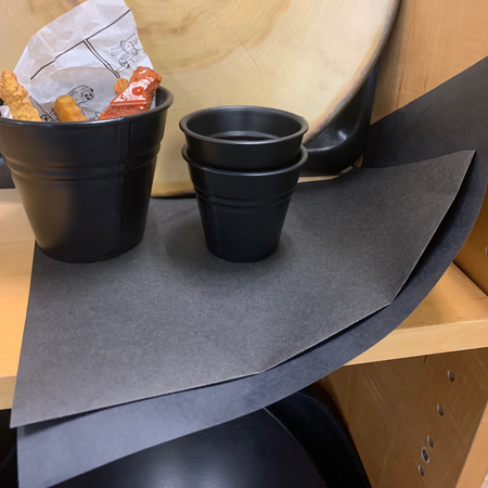 Black Greaseproof Paper creates a great look