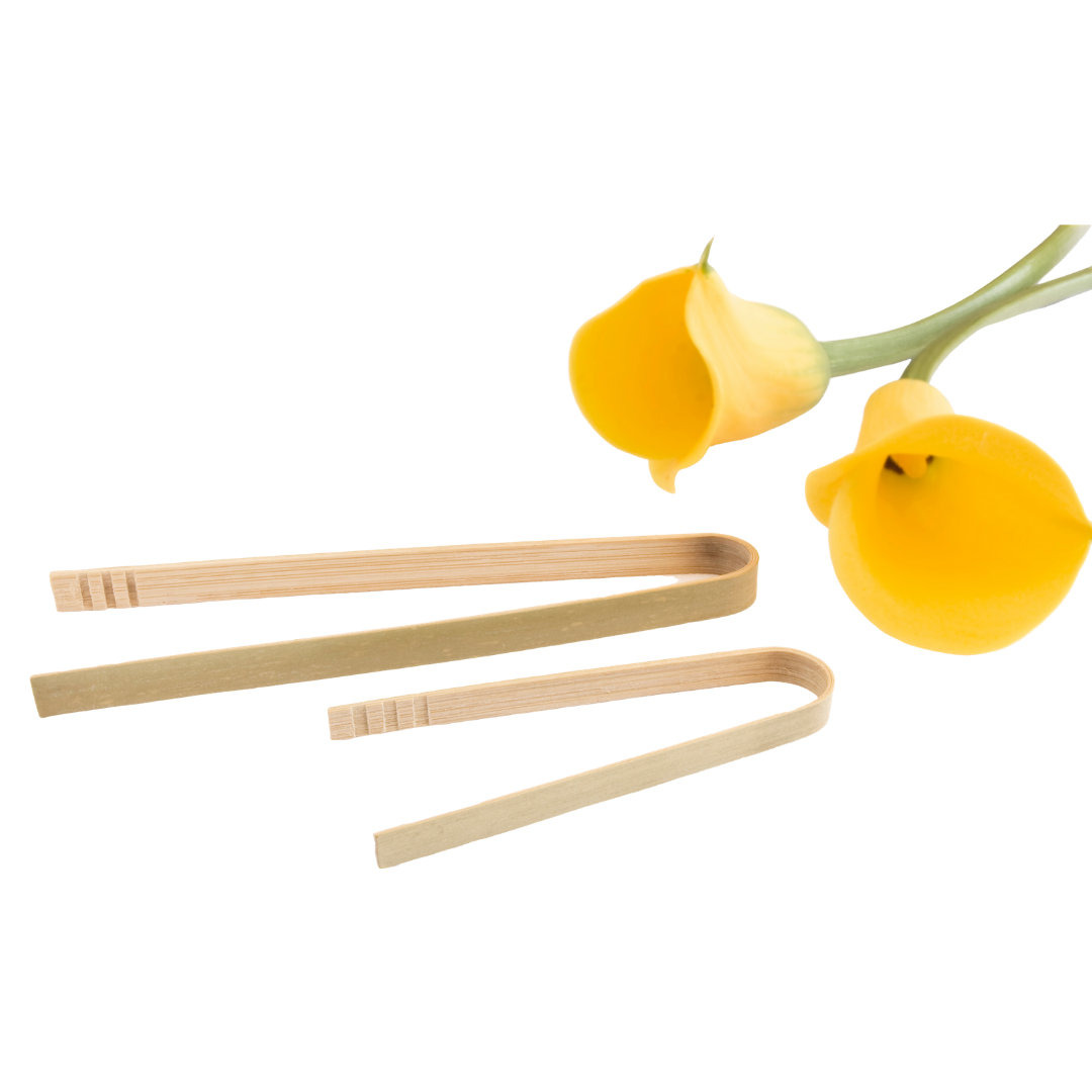 Compostable Wooden Bamboo Tongs