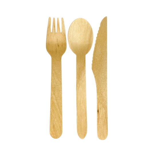 Disposable Wooden Cutlery Set disposable spoon takeaway fork and knife